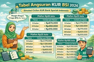 Simulasi Angsuran KUR BSI 2026: Pinjaman Rp150 Juta dengan Cicilan Terjangkau