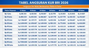 Simulasi Cicilan KUR BRI 2026: Pinjaman Rp 25 Juta dan Syarat Pengajuan yang Perlu Diketahui!